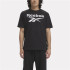 Camiseta Reebok Identity Big Stacked Logo Hombre Negro