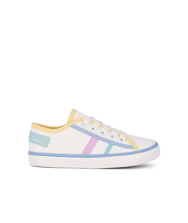 Zapatillas Geox Gisli Niña Blanco/Amarillo