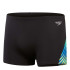 Bañador de Natación Speedo Allover Digi V-Cut Aquashort Hombre Negro/Cobalto