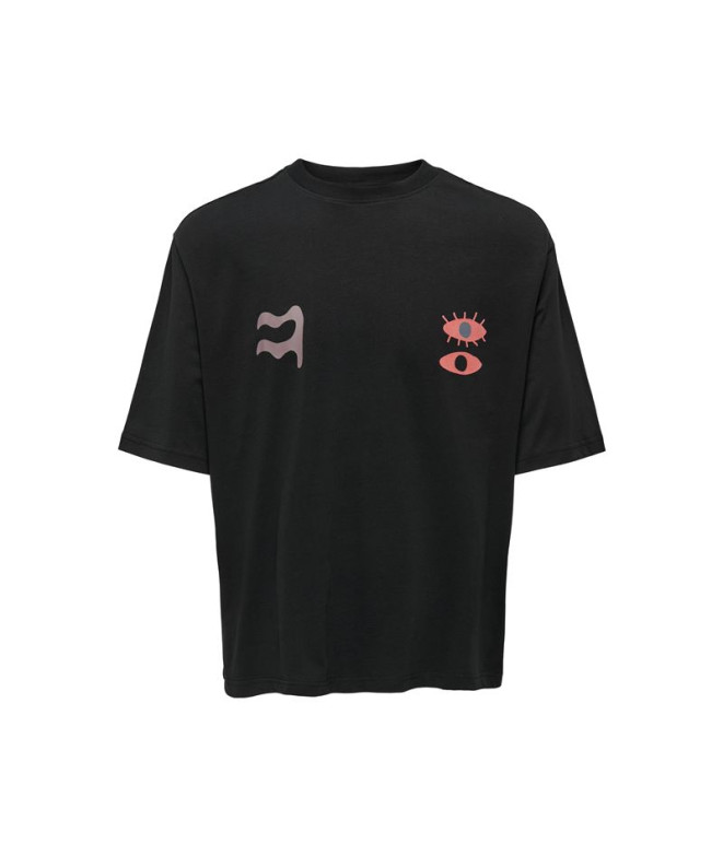 Camiseta Only & Sons Onslenny Ovz Element Negro...