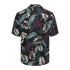 Camisa Only & Sons Corte Regular Cuello Cubano Negro Hombre