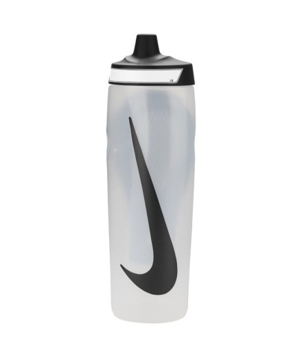 Botella de Fitness Nike Refuel Grip 24 Oz Blanco