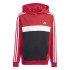 Sudadera adidas 3Bandas Tib Fleece Hoodie Infantil Rojo