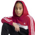 Sudadera adidas 3Bandas Tib Fleece Hoodie Infantil Rojo