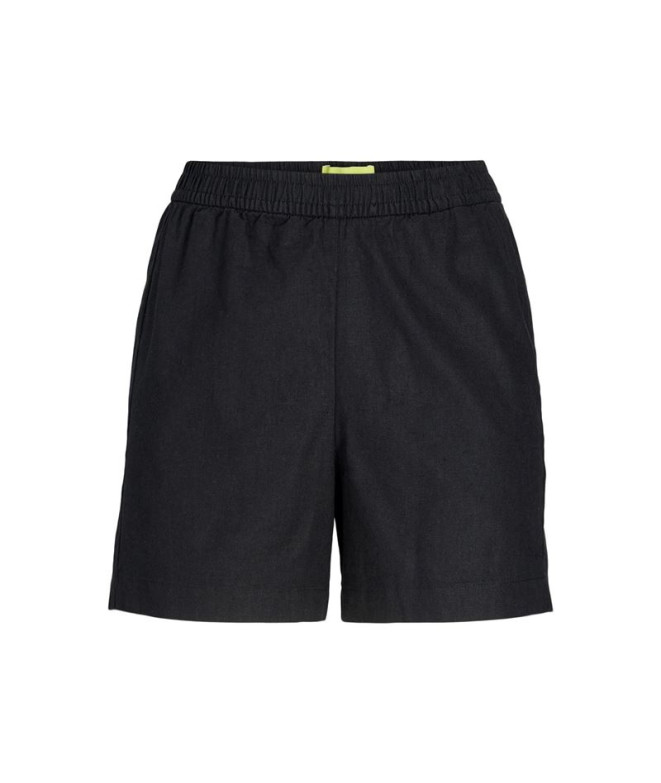Pantalones Jack And Jones poppy Linen Mujer Negro
