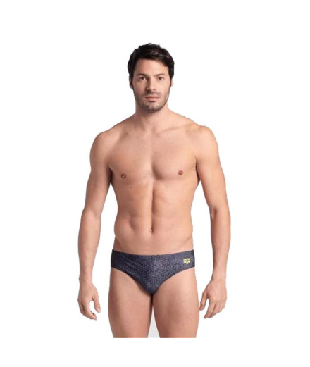 Bañador de Natación Arena Slip Camo Kikko Hombre Negro Multi