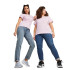 Camiseta Puma Essentials + Embroidery Lila Mujer