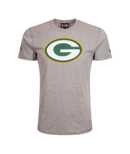Camiseta New Era NFL Green Bay Packers Regular Hombre Gris