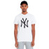 Camiseta New Era MLB Regular New York Yankees Blanco Hombre