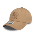 Gorra New Era New York Yankees League Essential Light Beige 9FORTY Mujer