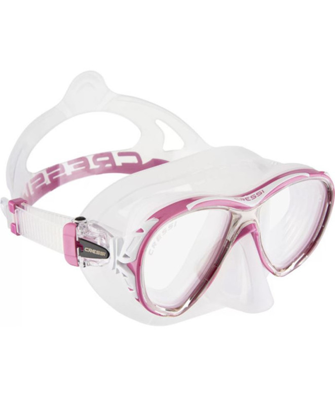 Máscara de buceo Cressi Naxos Transparente/Rosa