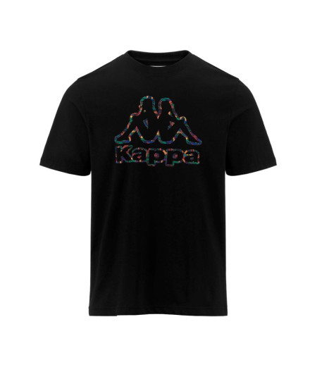 Camiseta Kappa Fario Graphik Negro Hombre