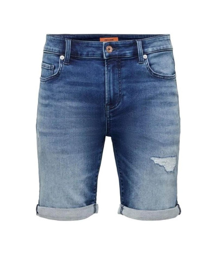 Pantalón Vaquero Only & Sons Onsply Dark Mid Blue Repair...