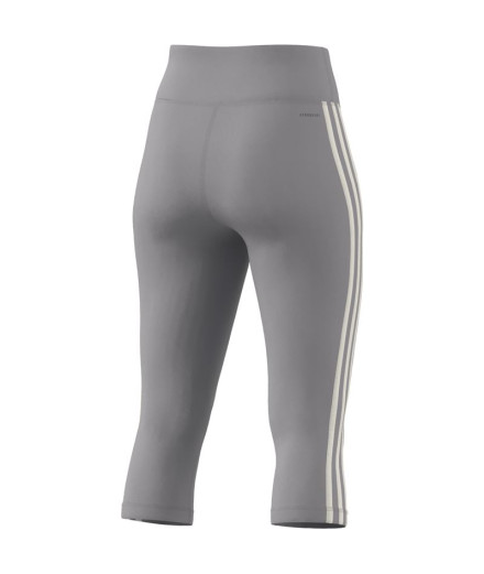 Mallas de Fitness adidas Train Essentials 3S 3/4 Mujer Gris