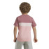 Camiseta adidas Little Tiberio 3-Stripes Colorblock Cotton Infantil Rosa