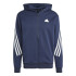 Chaqueta adidas Future Icons 3 Bandas Full-Zip Hoodie Hombre Azul