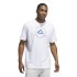 Camiseta de Baloncesto adidas Hoops Emblem Graphic Hombre Blanco