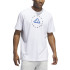 Camiseta de Baloncesto adidas Hoops Emblem Graphic Hombre Blanco