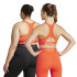 Sujetador Deportivo de Fitness adidas Techfit Medium Support Mujer Rojo