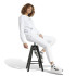 Sudadera adidas Essentials Small Logo Feel Cozy Mujer Blanco