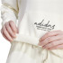 Sudadera adidas Signature Graphic Embroidery French Terry Loose Mujer Blanco