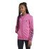 Chaqueta adidas Essentials Linear Logo Cotton Fullzip Niña Rosa