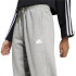 Pantalones adidas Signature Graphic Embroidery French Terry Straight Mujer Gris