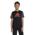 Camiseta adidas Essentials Big Logo Colorblock Cotton Infantil Negro