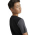 Camiseta adidas Essentials Big Logo Colorblock Cotton Infantil Negro