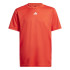 Camiseta de Fitness adidas Train Essentials Logo Regular Fit Infantil Rojo