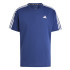 Camiseta de Running adidas Own The Run 3 Bandas Hombre Azul