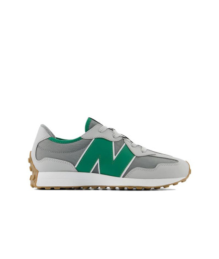 Zapatillas New Balance 327 Gris/Verde Infantil