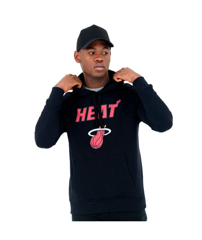 Sudadera New Era NBA Regular Miami Heat Negro...