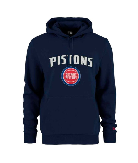Sudadera New Era NBA Regular Detroit Pistons Gris Hombre