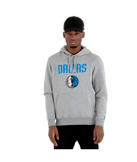 Sudadera New Era NBA Regular Dallas Mavericks Gris Hombre