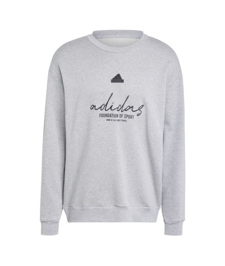 Sudadera adidas Brand Love French Terry Hombre Gris