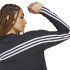Camiseta adidas Future Icons 3 Bandas Long Sleeve Mujer Negro