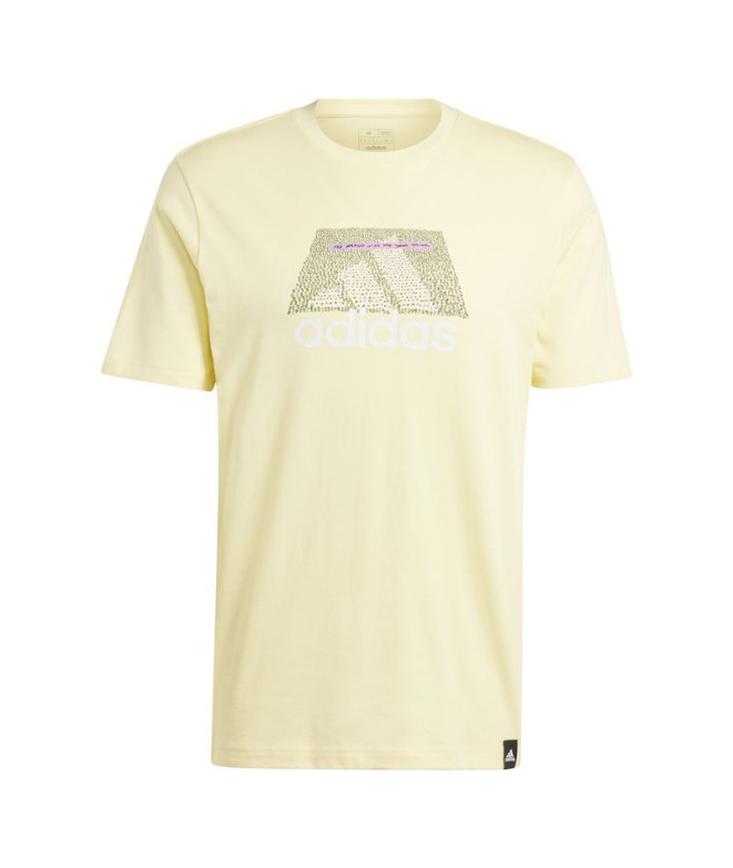 Camiseta adidas Codes Bos Graphic Hombre Amarillo