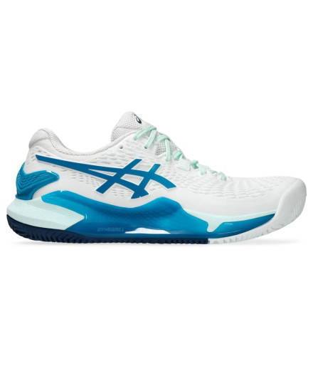 Zapatillas de Tenis ASICS Gel-Resolution 9 Clay Mujer Blanco