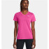 Camiseta de Fitness Under Armour Tech SSV- Solid Mujer Rosa