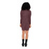 Vestido Only jana Cowlnck Wool Rosa Brown Mujer