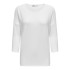 Camiseta Only glamour 3/4 Cloud Dancer Mujer