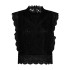 Camiseta Only karo S/L Lace Negro Mujer