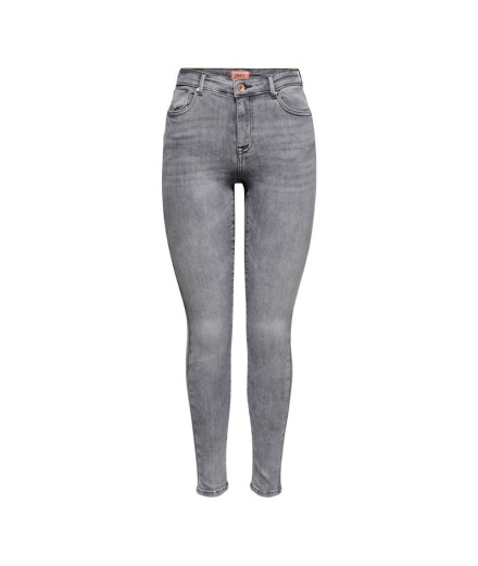 Pantalón Only power Mid Push Up Azg937 Grey Denim Mujer