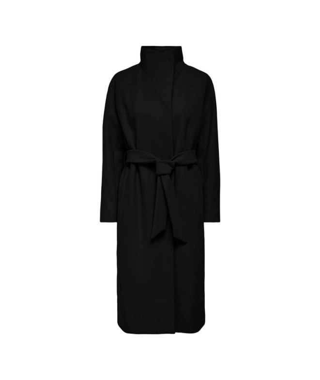 Chaqueta Only emma Life High Coat Black Mujer