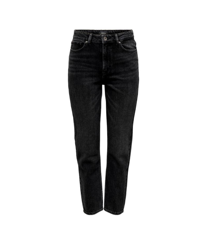 Pantalón Only emily Str Ank Nas997 Black Denim...