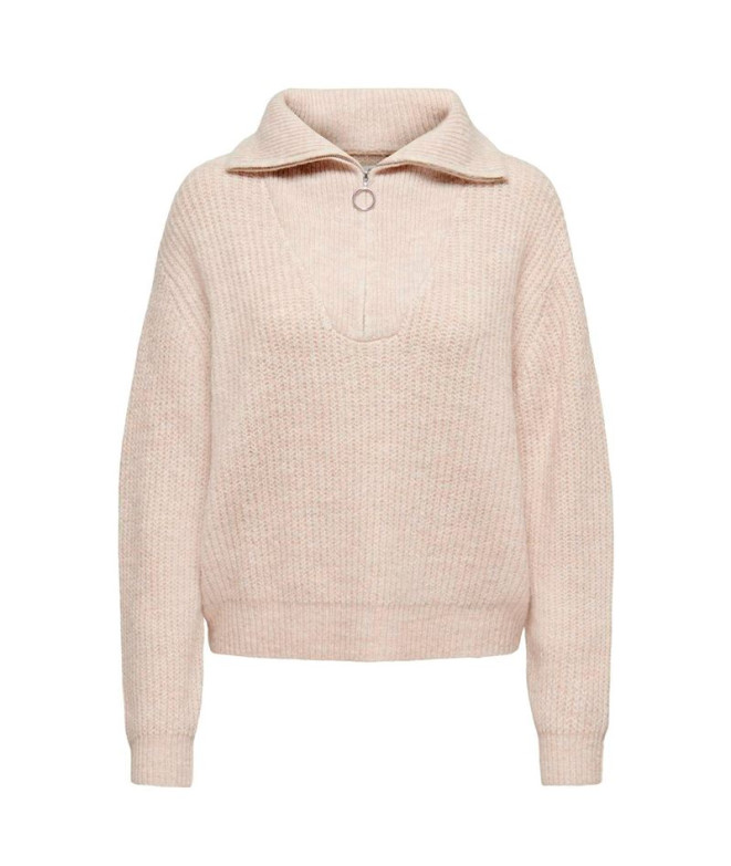 Sudadera Only Onlbaker Zip Cloud Dancer Mujer