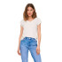 Camiseta Only Onlfree Life Mod.V-Neck Cloud Dancer Mujer