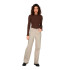 Pantalón Only juicy Wide Leg Rea Ecru Mujer