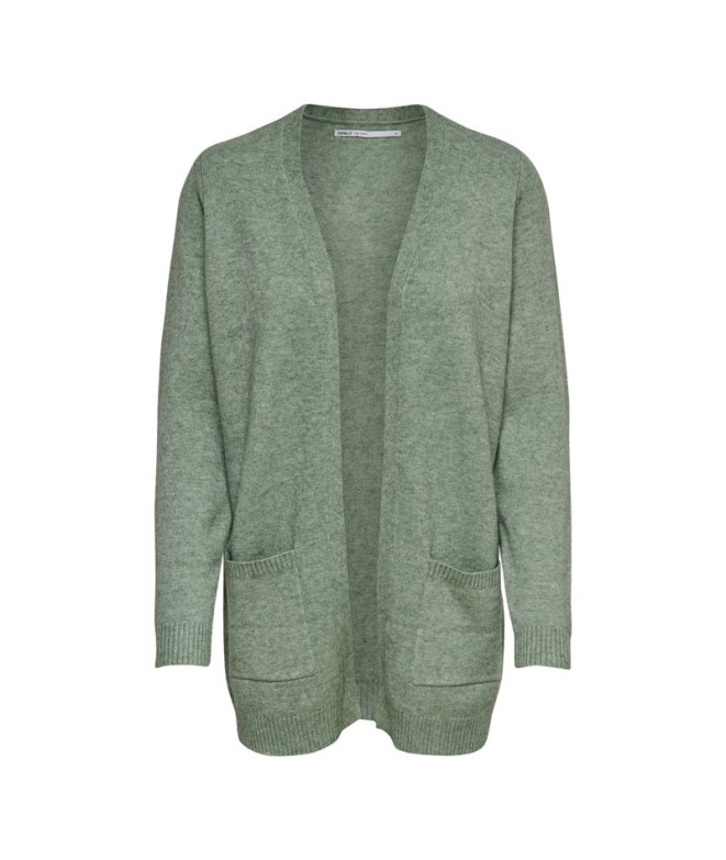 Sudadera Only Onllesly Open Cardigan Basil Mujer